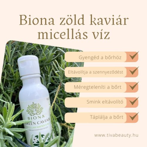 BIONA ZÖLD KAVIÁR MICELLÁS VÍZ 3 IN 1  200ML