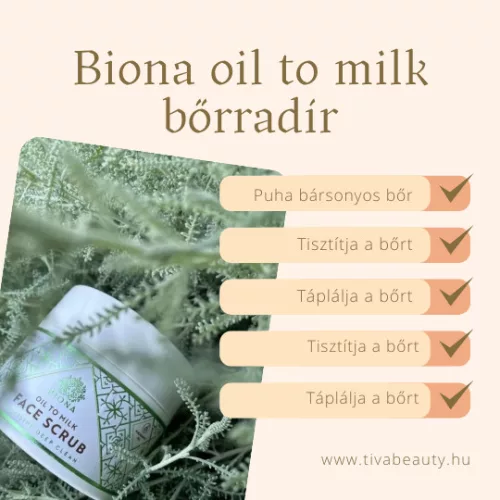 BIONA OIL TO MILK BŐRRADÍR 100ML